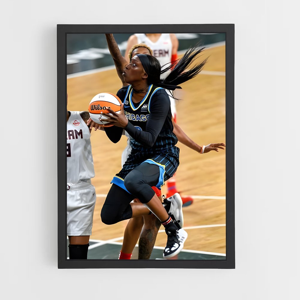 Poster Dunk de L'Inconnu – affiche Basketball (vue 2)